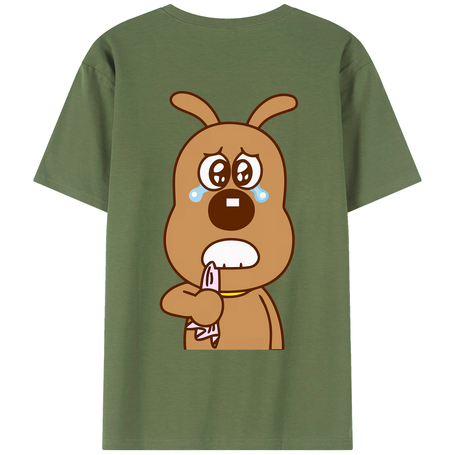 （画像用） アンパンマン Anpanman 綿100％ メンズ半袖Tシャツ（バックプリント） 通気性